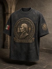 Men's Mexico Independence Day 1810 Art Printed T-shirt