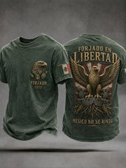 Men's Mexico Independence Day 1810 Art Printed T-shirt