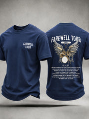 Men's Retirement Farewell Tour Music Theme Casual Unisex T-shirt