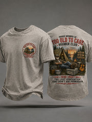 Men's 'Proud Member Of Too Old To Care Boomer Club' T-Shirts