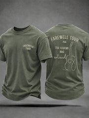 Men's Retirement Farewell Tour Music Theme Casual Unisex T-shirt