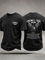Men's Retirement Farewell Tour Music Theme Casual Unisex T-shirt