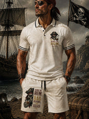Men's "Runs on Rum, Bad Decisions, and Sea Air" Two-Piece Sets