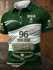 Men's Saudi Arabia's 96th National Day polo shirt