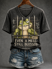 Women's Even A Mess Still Blessed Short-sleeved T-shirt