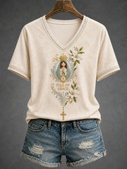 Women's Hail Mary Full Of Grace T-shirt