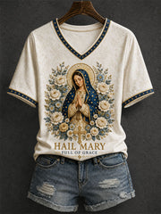 Women's Hail Mary Full Of Grace T-shirt