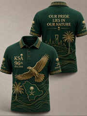 Men's Saudi Arabia's 96th National Day polo shirt
