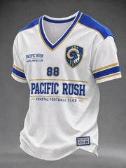 Men's Football V-neck T-shirt