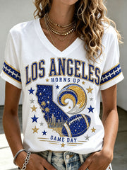 Women's Football Short-sleeved T-shirt