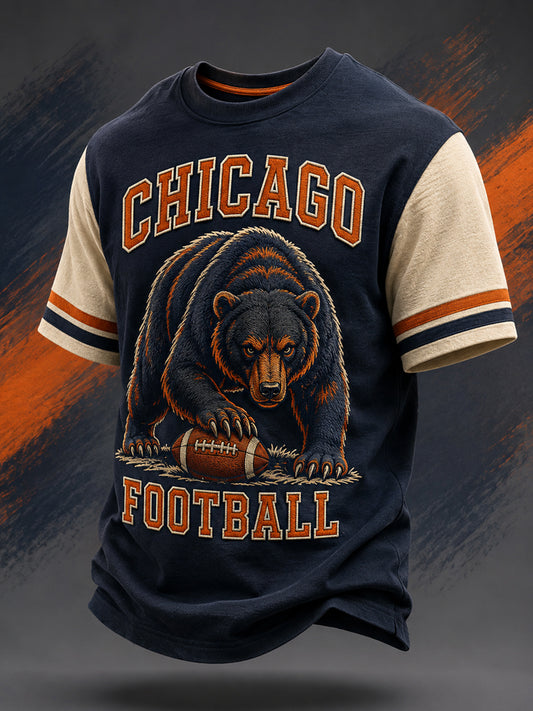 Men's Football Gameday Gift For Football Fans Casual Tee