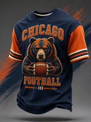 Men's Football Gameday Gift For Football Fans Casual Tee
