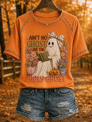 Women's 'Ain't No Ghost Like The Holy Ghost' Printed Casual T-Shirt