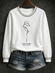 Women's Hail Mary Full Of Grace Sweatshirt
