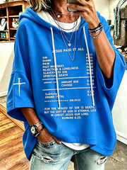 Women’s Faith Print Short-Sleeve Hoodie