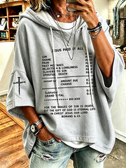 Women’s Faith Print Short-Sleeve Hoodie