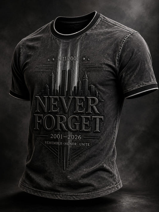 Men's 9.11 Never Forget Printed T-shirt
