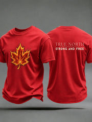 Men's Canada Strong Printed Casual T-Shirt