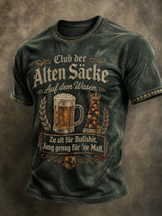 Men's Cannstatter Volksfest Funny Slogan Printed T-shirt