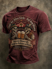 Men's Cannstatter Volksfest Funny Slogan Printed T-shirt