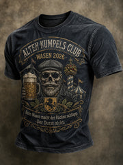 Men's Cannstatter Volksfest Funny Slogan Printed T-shirt