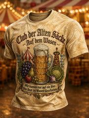 Men's Cannstatter Volksfest Funny Slogan Printed T-shirt