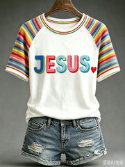 Women's Rainbow Jesus T-Shirts
