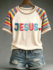 Women's Rainbow Jesus T-Shirts
