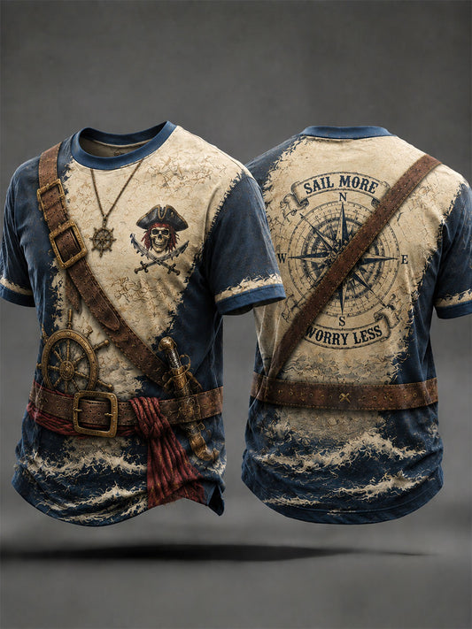 Men's Pirate Print T-Shirts