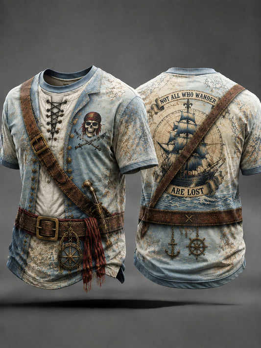 Men's Pirate Print T-Shirts