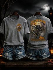 Women's Headless Horseman Halloween Casual T-Shirt