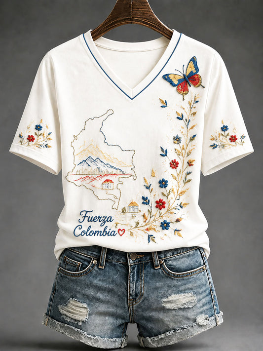 Women's Fuerza Colombia Printed T-shirt