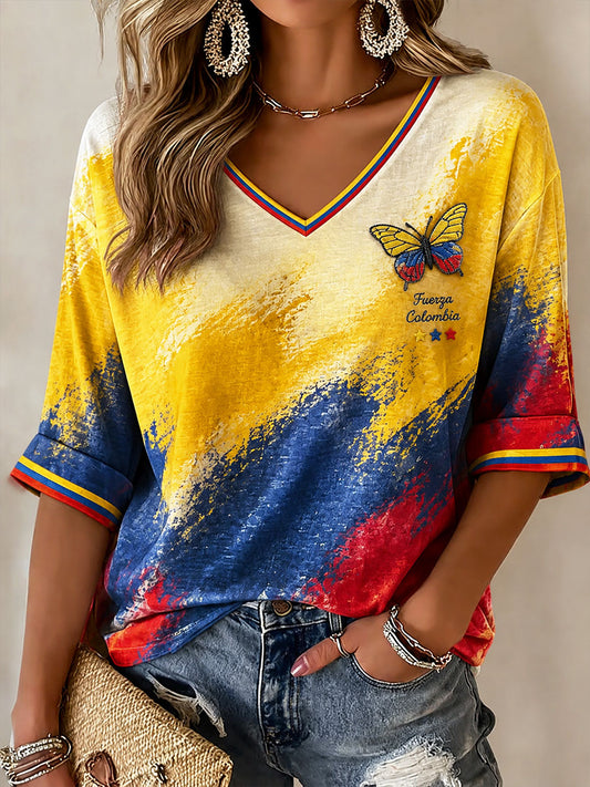 Women's Fuerza Colombia Printed T-shirt