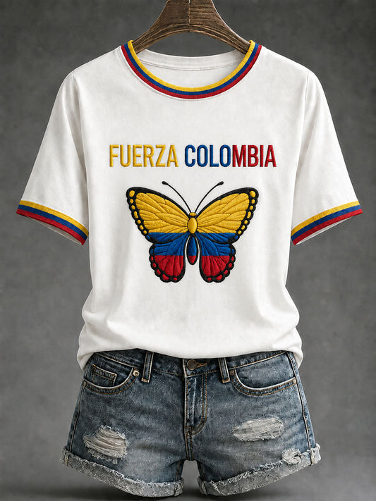 Women’s Fuerza Colombia Printed Casual T-Shirt