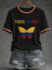 Women’s Fuerza Colombia Printed Casual T-Shirt