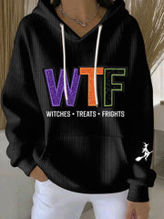 Women's WTF Witches Treats Frights Hoodie