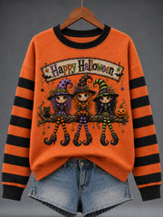 Women's Halloween Print Sweatshirt