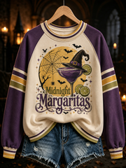 Women's Midnight Margaritas Print raglan sleeve sweatshirt