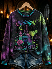 Women's Midnight Margaritas Print Regular Sweatshirt