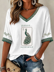 Women's Mahjong Halloween Casual T-Shirt
