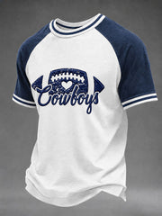 Men's Game Day Football Print Casual T-Shirt