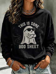 Women's This Is Some Boo Sheet Printed Sweatshirt