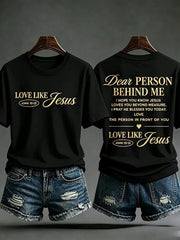 Women's Faith Print Casual T-Shirt