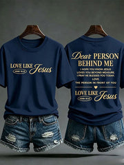 Women's Faith Print Casual T-Shirt