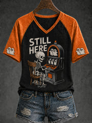 Women's Las Vegas Halloween Print T-shirt