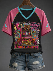 Women's Las Vegas Halloween Print T-shirt
