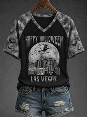 Women's Las Vegas Halloween Print T-shirt