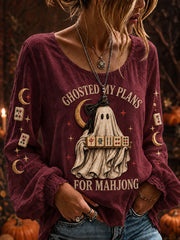 Women's Gothic Halloween Mahjong Tops