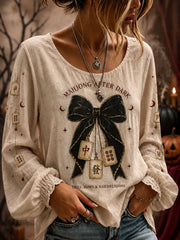 Women's Gothic Halloween Mahjong Tops