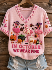 Women's in october we wear pink T-shirt